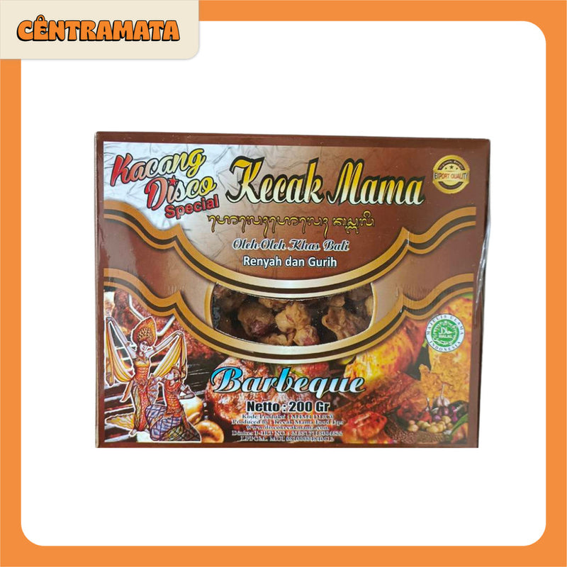 Kacang Disco Kecak Mama Barbeque 200gr (Kotak)