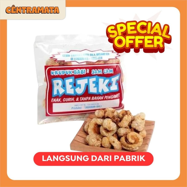 Kerupuk Rambak Babi Rejeki Samcam 70gr