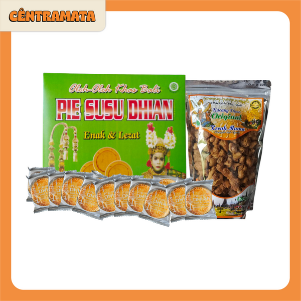 Paket 40pcs Pie Susu Dhian Original + Kacang Disco Kecak Mama 200gr