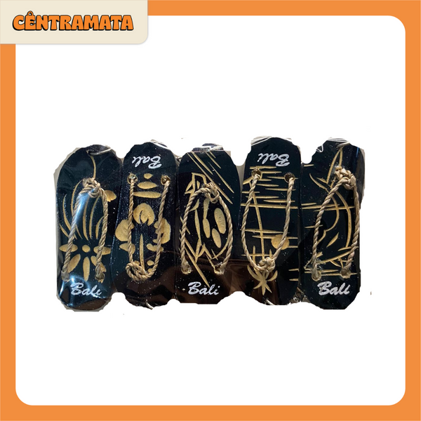 Gantungan Kunci Sandal Bali 5pcs