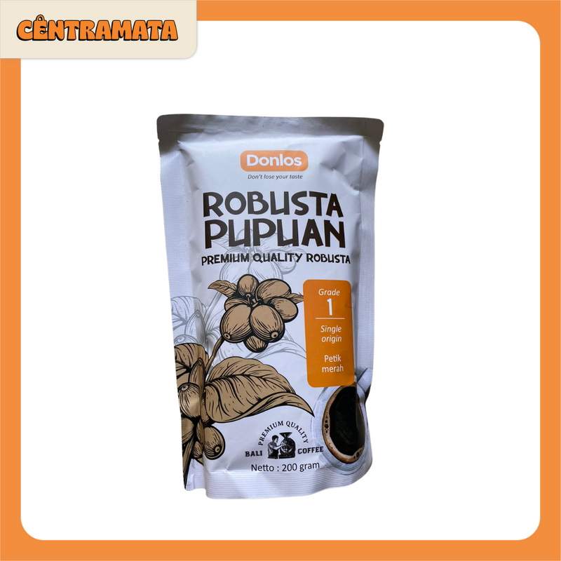 Kopi Bali Donlos Robusta Pupuan 200gr | Grade 1 Premium Quality