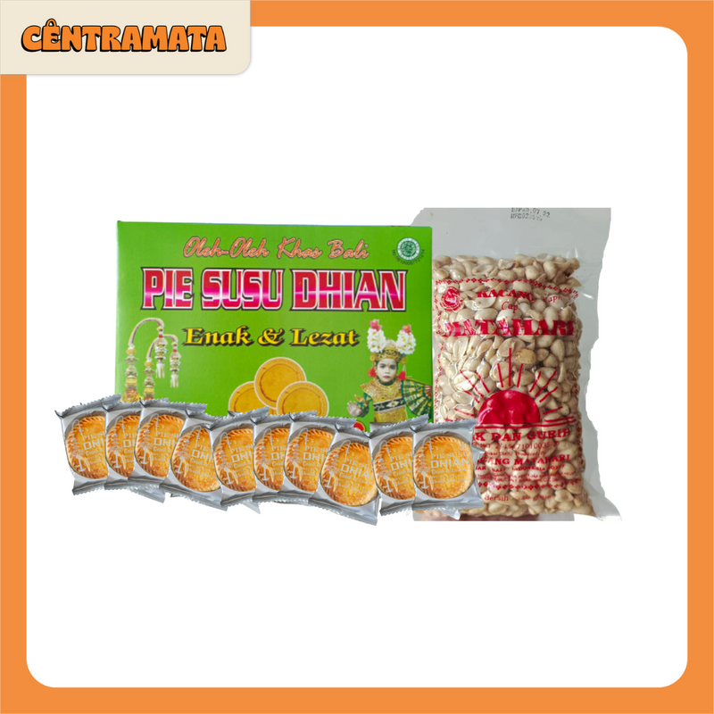 Paket 20pcs Pie Susu Dhian Original + Kacang Matahari Original 250gr