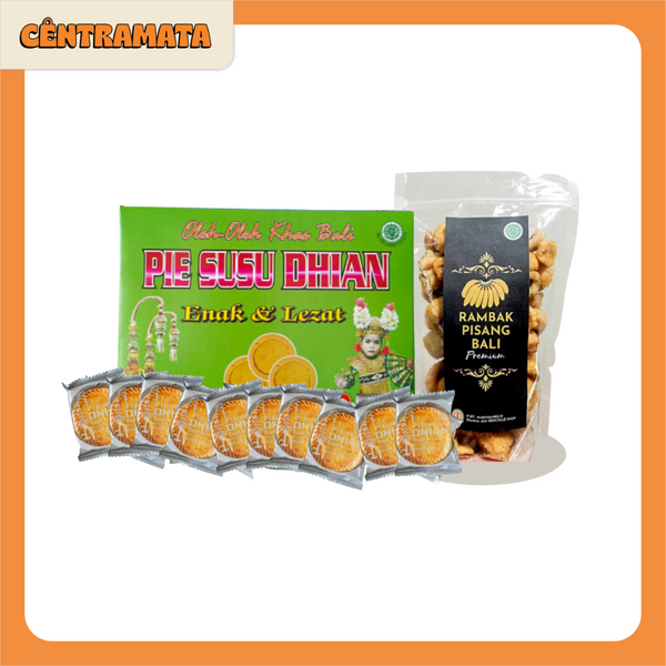 Paket 20pcs Pie Susu Dhian Original + Rambak Pisang Bali Premium